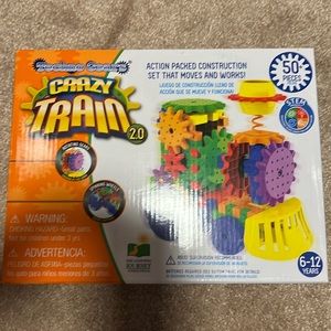 NIB Techno Gears Techno Train 2.0 STEM Gift 6-12 yr olds 50+ pieces